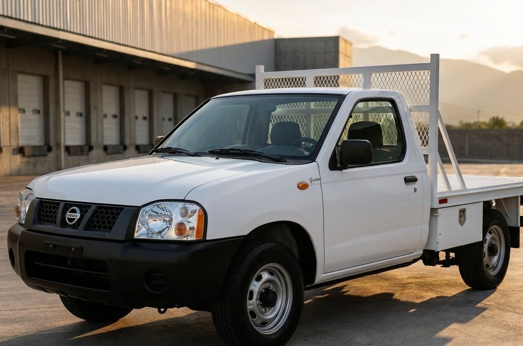 Camioneta de 1 tonelada con plataforma y redilas desmontables