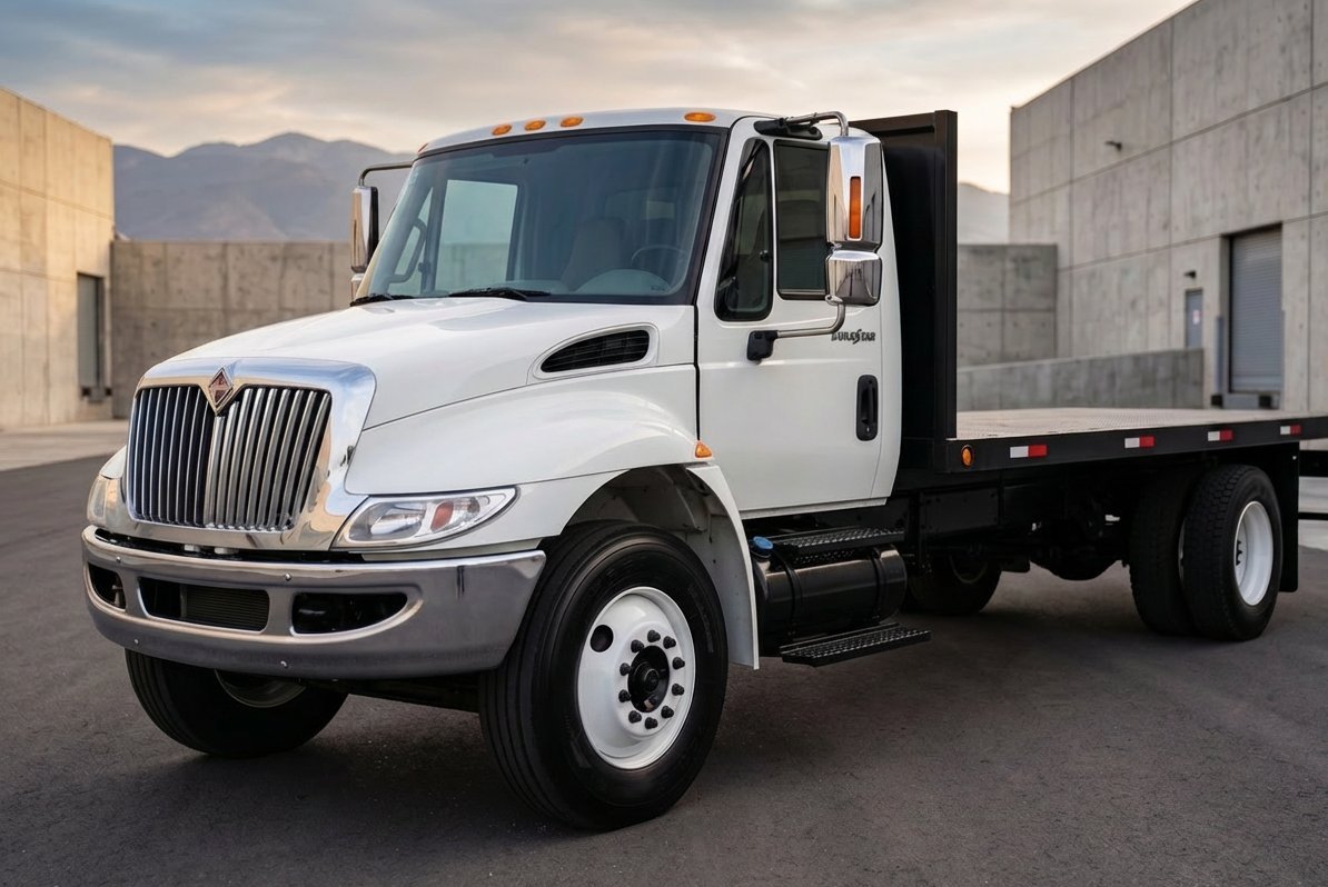 Camión Rabón con plataforma de 14 toneladas y redilas desmontables